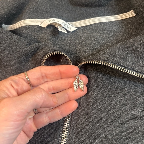 Dark Gray Sweatshirt with 'ANGEL' Print 1258 - Picture 5 of 5